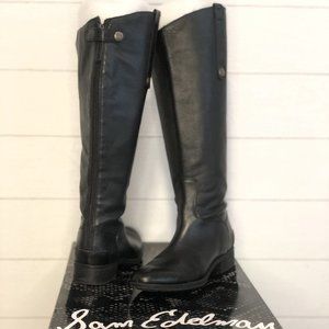 Sam Edelman Penny Boot Black Leather Women's 9.5